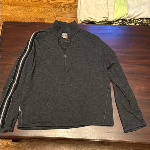 Icebreaker Merino gray men’s half zip sweater size medium (note pics) - Picture 1 of 7
